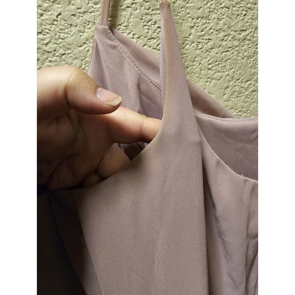 David's Bridal Celebrate DB Studio Chiffon Chianti Bridesmaids Dress SZ 14 - Picture 9 of 11